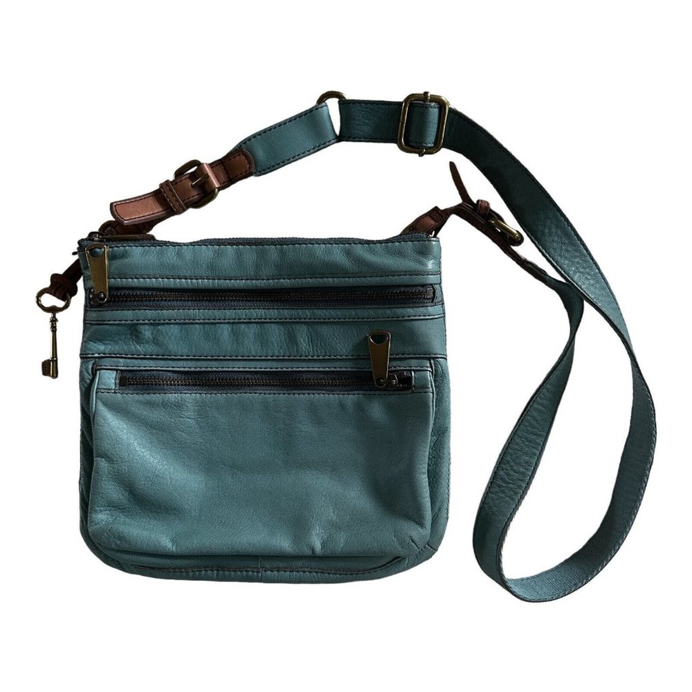 Fossil Teal Crossbody Bag